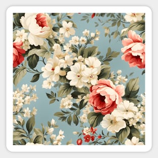 Shabby Chic Flowers Pattern 18 Sticker